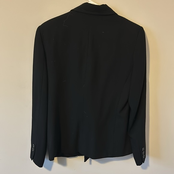 Black wool suit, jacket size 8 petite. - Picture 2 of 3